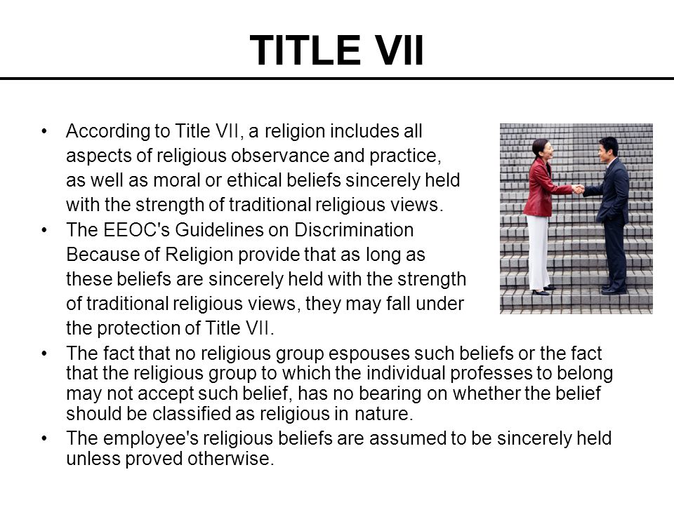 Religious Discrimination in Employment